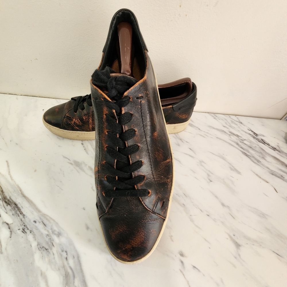 Frye Men's A8 Essex Low Camo Sneakers Brown/Tan Size‎ 12